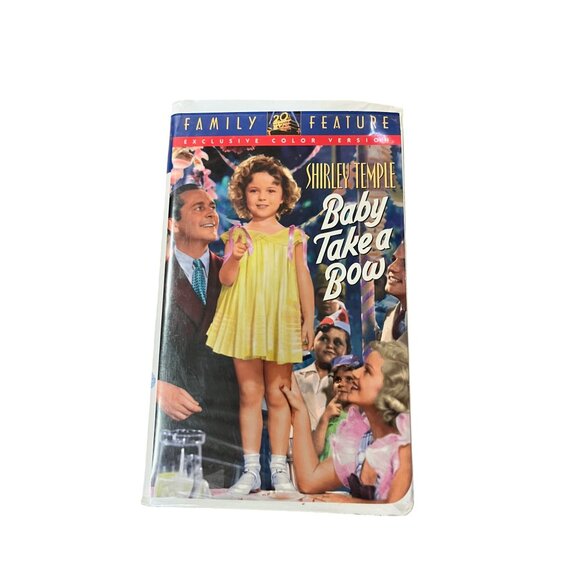 Shirley Temple Family Favorites VHS Set 3 Curly Top Heidi Baby Take a Bow Used - Picture 11 of 16